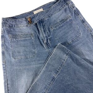 Habitual Wide Leg Jeans Womens 10/30 Blue Light Wash High Rise Boho Retro